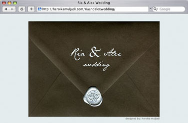 Ria and Alex - Wedding Website
